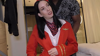 Air hostess jasmine jayne creampied