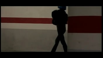 Black angelika encounters a man in a garage and fucks him silly