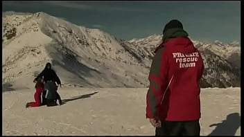 Judith fox and priva are hiking up snowy mountain when they get a dp