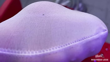 Mistress in white nylons teases you with her soles while lying on the couch Mistress in white nylons teases you with her soles while lying on the couch