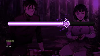 She is crazy with lust and moans hotly on his dick