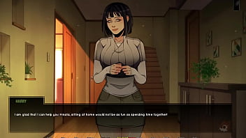 She is crazy with lust and moans hotly on his dick