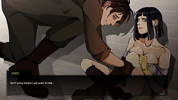 She is crazy with lust and moans hotly on his dick