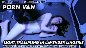 Porn van light trampling in lavender lingerie