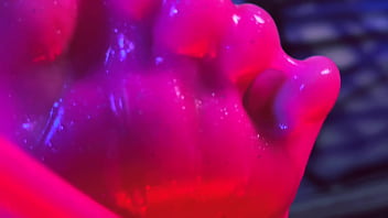 Hottie babes playing footsies messy foot play