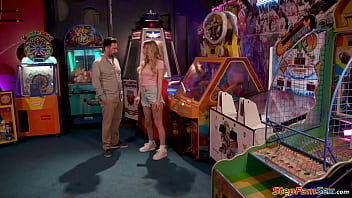 Stepdaughter sky pierce wants to spice things up and blow her stepdad at the small tits petite blonde is deepthroat facefucked and banged