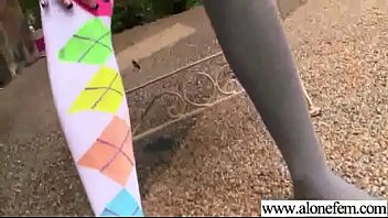 Alone girl jenna rose put in her holes all kind of sex stuffs video 14