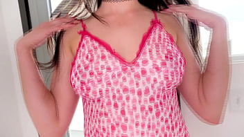 Kyra rose cute coed with big natural tits big cock pov blowjob and cum swallow