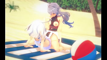 Ganyu y furina cogiendo en modo lesbiana