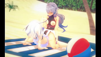 Ganyu y furina cogiendo en modo lesbiana