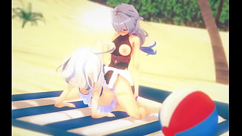 Ganyu y furina cogiendo en modo lesbiana