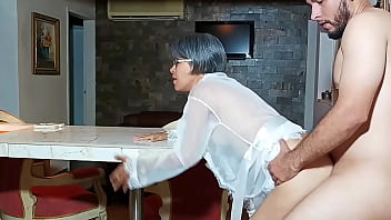 My little sister walks around the house scantily clad and i end up spilling all my semen on her pussy