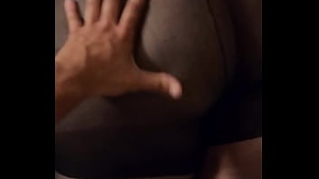 Spanking phat ass in tights