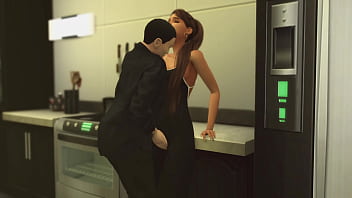 No sound this cutie shouldn't have started cooking in such a costume