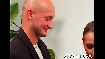 Babe screwed hard with thong on