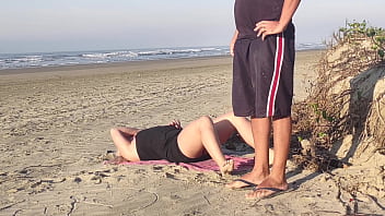 Couple caught having sex on the beach