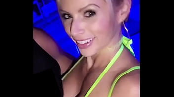 Pov blonde raver slut takes you to rooftop to suck and get creampie