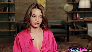 Big tits asian beauty stripping and posing naked for playboy