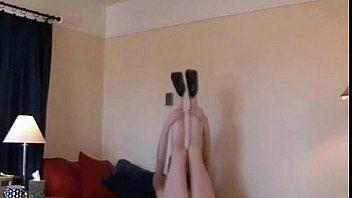 Tall hot blonde stripping