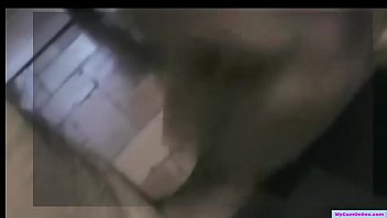 Sexy step sister gives bro a blow