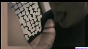 Sexy step sister gives bro a blow