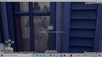 Lucky guy gets his boner crushed by thick wide hips asian