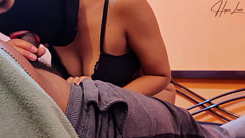 Beautiful malaysian babe gives her first blowjob 1