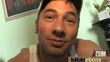 Ebony Gets Group Cumshots 16 thumbnail