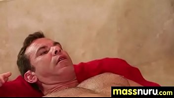 Slippery nuru massage for lucky dude 15