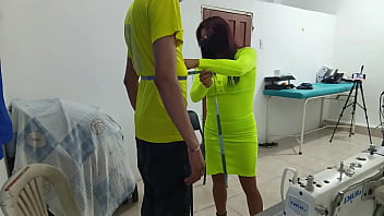 Whore gets groped at work