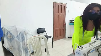 Whore gets groped at work