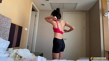 Johntronx gorgeous slim asian babe from thailand gets a hard pounding in pov fashion