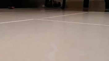 Big titty girl squirts in red fishnet