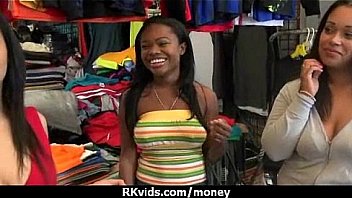 Slutty amateur babe is paid cash from some crazy public sex 2