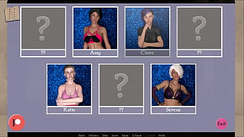 Claire sit's on av's face in the library