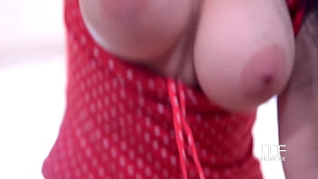 Czech honey delivers cowgirl action and titty fuck satisfaction