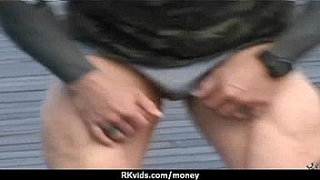 Desperate teen naked in public and fucks to pay rent 26