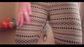 Girl pees her leggings