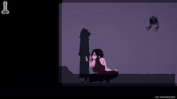 One man in dusk city