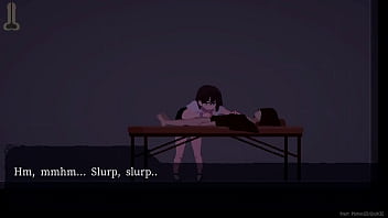 One man in dusk city