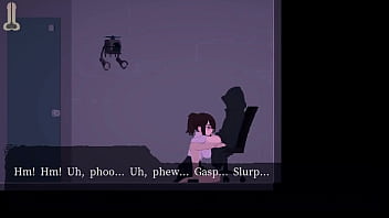 One man in dusk city