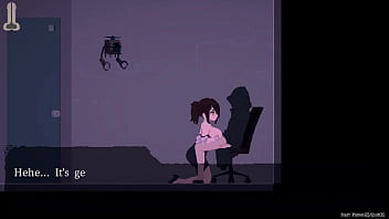 One man in dusk city