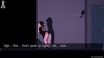 One man in dusk city