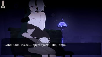 One man in dusk city