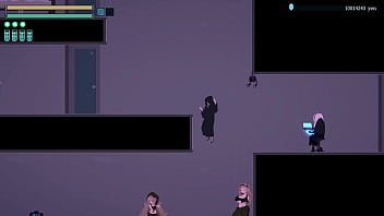 One man in dusk city