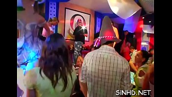 Attractive sweethearts are getting coarse bangings during orgy