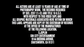 Elizabeth and eva angelina make quick work of two cocks and wear the cum home