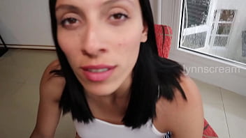 I knocked on my noisy hot neighbor's door and we ended up fucking hard