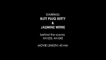 Behind the pissing scenes ahb008 jazmine withe buttplugbettty more info in description