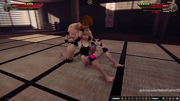 Vilkor vs anna nf3d mixed kinky combat maledom